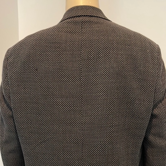Daniel Hechter Men’s Wool Blazer Sport Coat Jacket Black Pique Size 48R - Picture 5 of 11